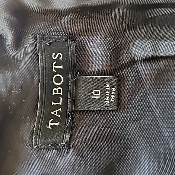 Talbots Linen Blend Sleeveless Embroidered Dress Size 10 - Picture 6 of 7